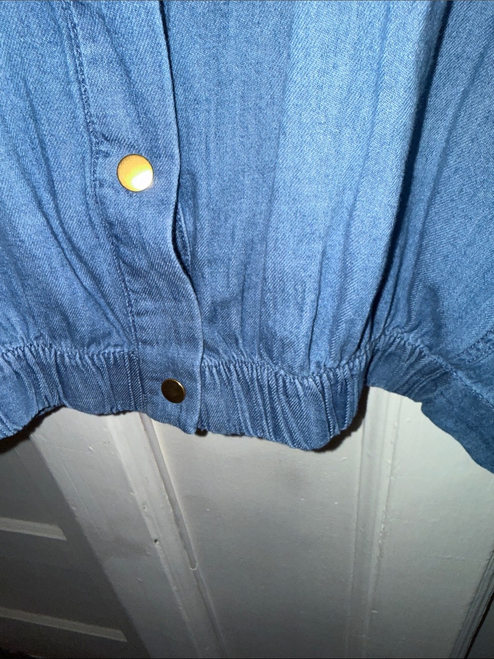 Lola River Blue Denim Button-Front Shirt Jacket - flash birthday sale! - Picture 4 of 7